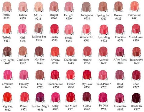 dior lip ou|Dior lip gloss color chart.